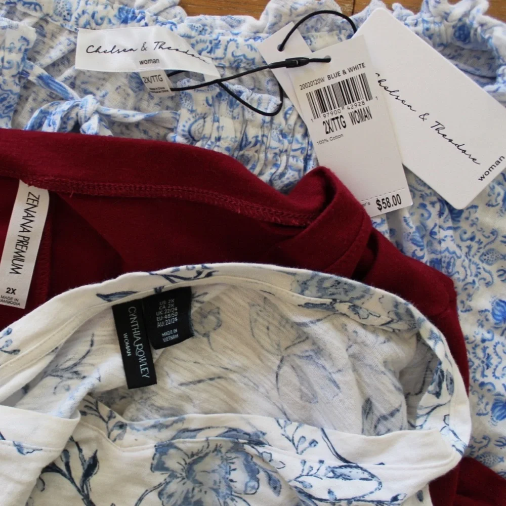 Plus Size (3) Piece Plus Size Top Lot 2X NWT and Preowned - Picture 6 of 6